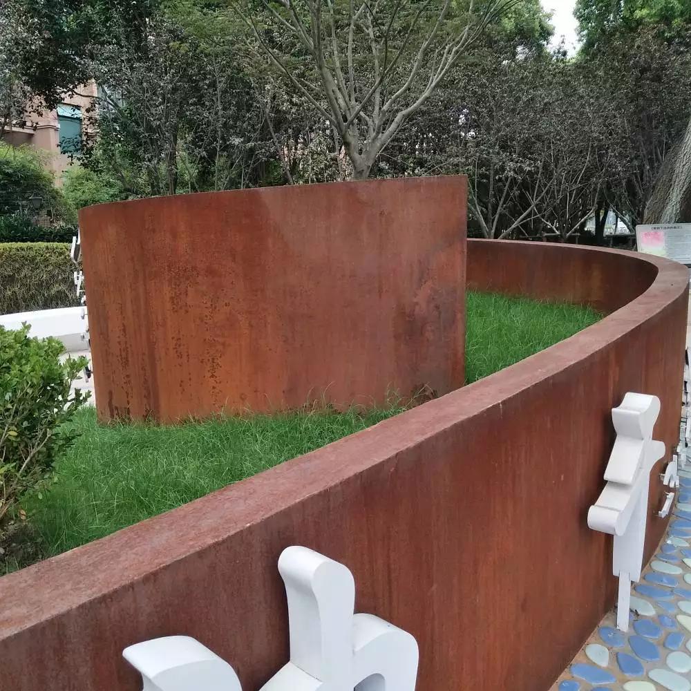 朝阳耐候钢板花园围边