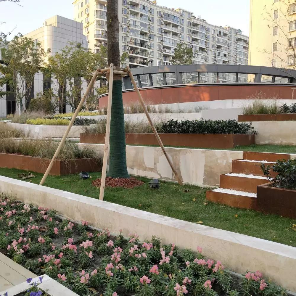 朝阳锈钢板花园围边