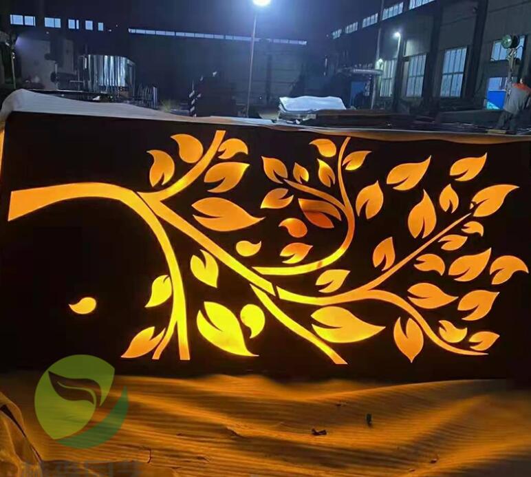 朝阳耐候钢板灯箱